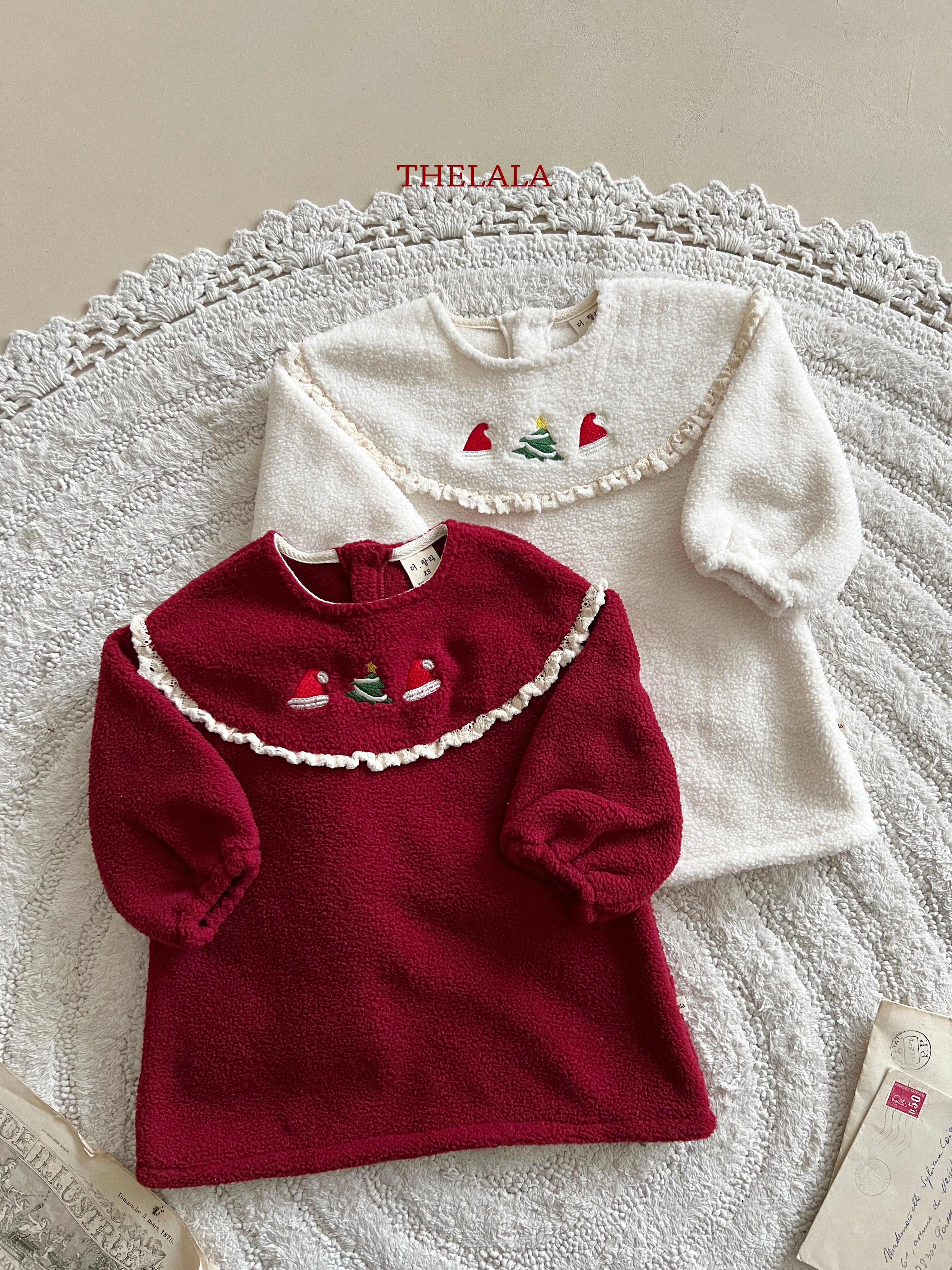 Santa embroidery one piece