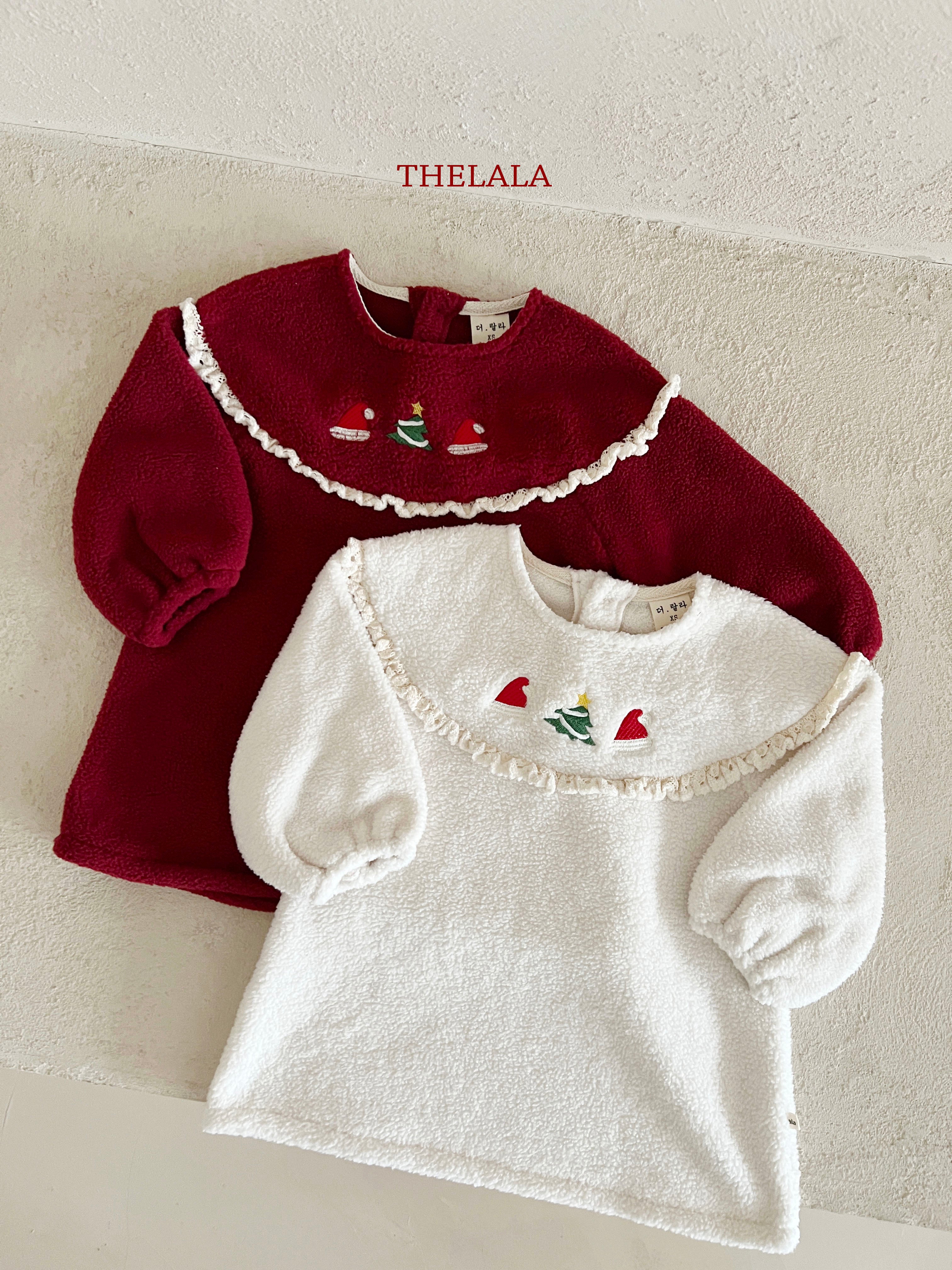 Santa embroidery one piece