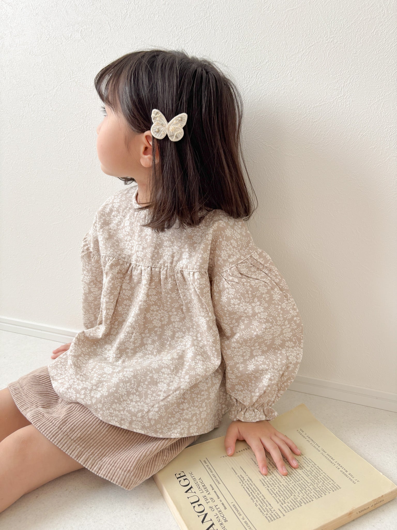 Flower cotton blouse