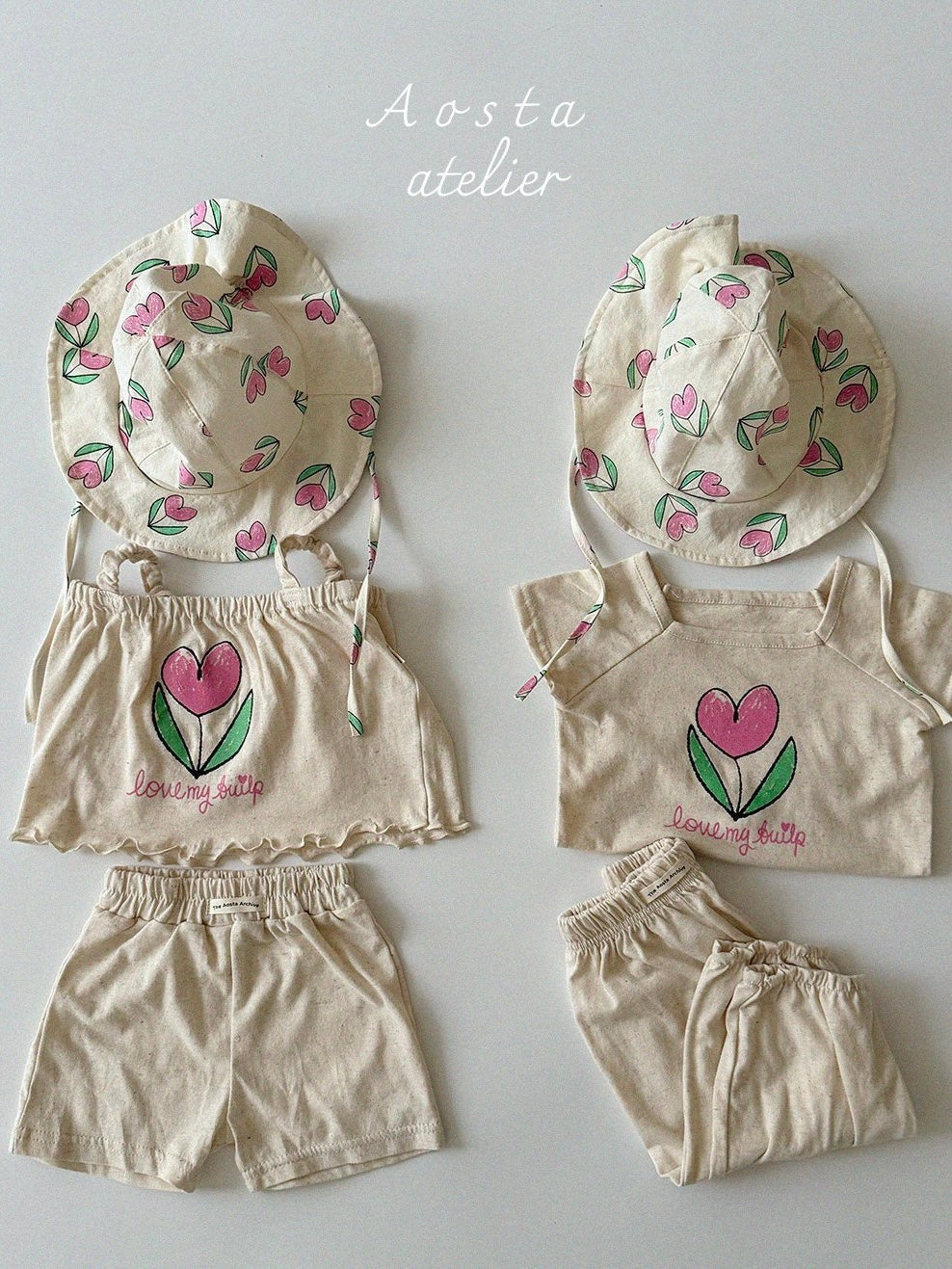 Linen tulip blouse