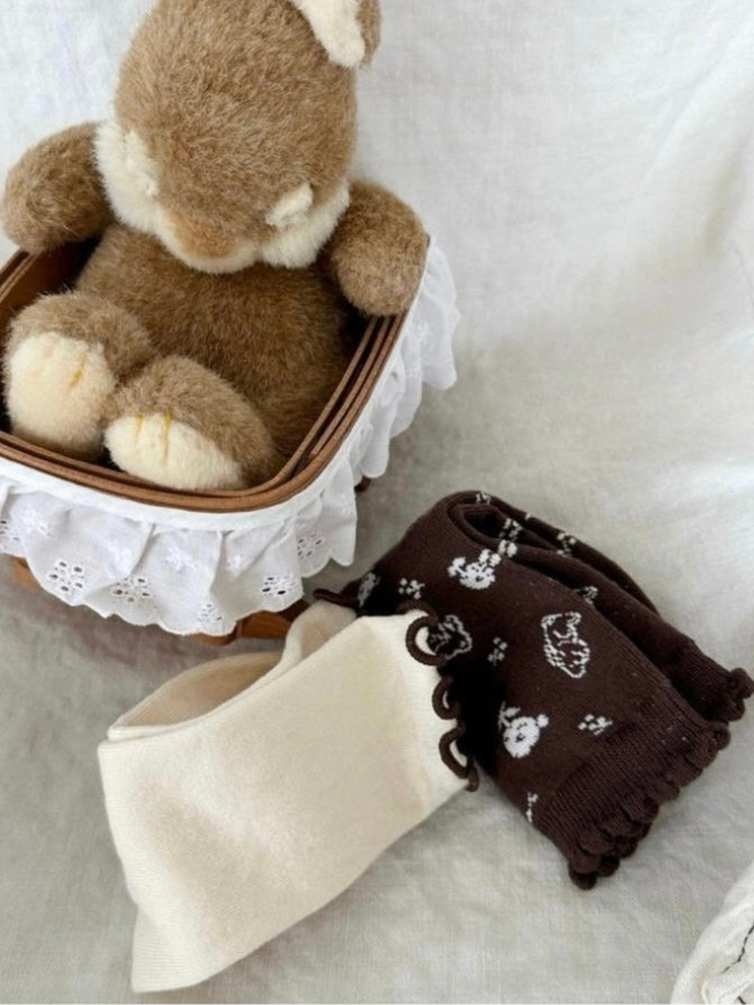 Chestnut beans socks set